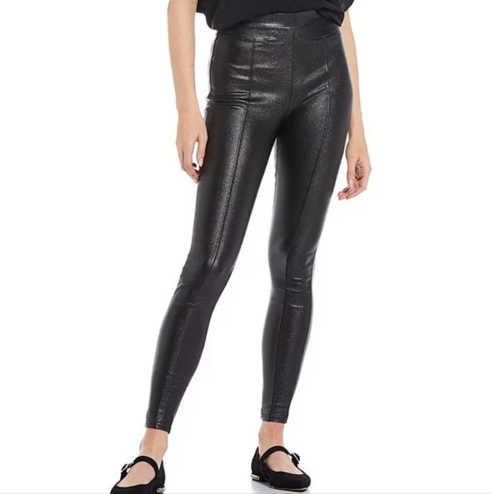 Anna & Ava High Rise Coated Denim Leggings